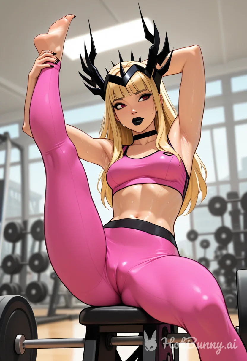 Muscle Girl Blonde Ai Hentai
