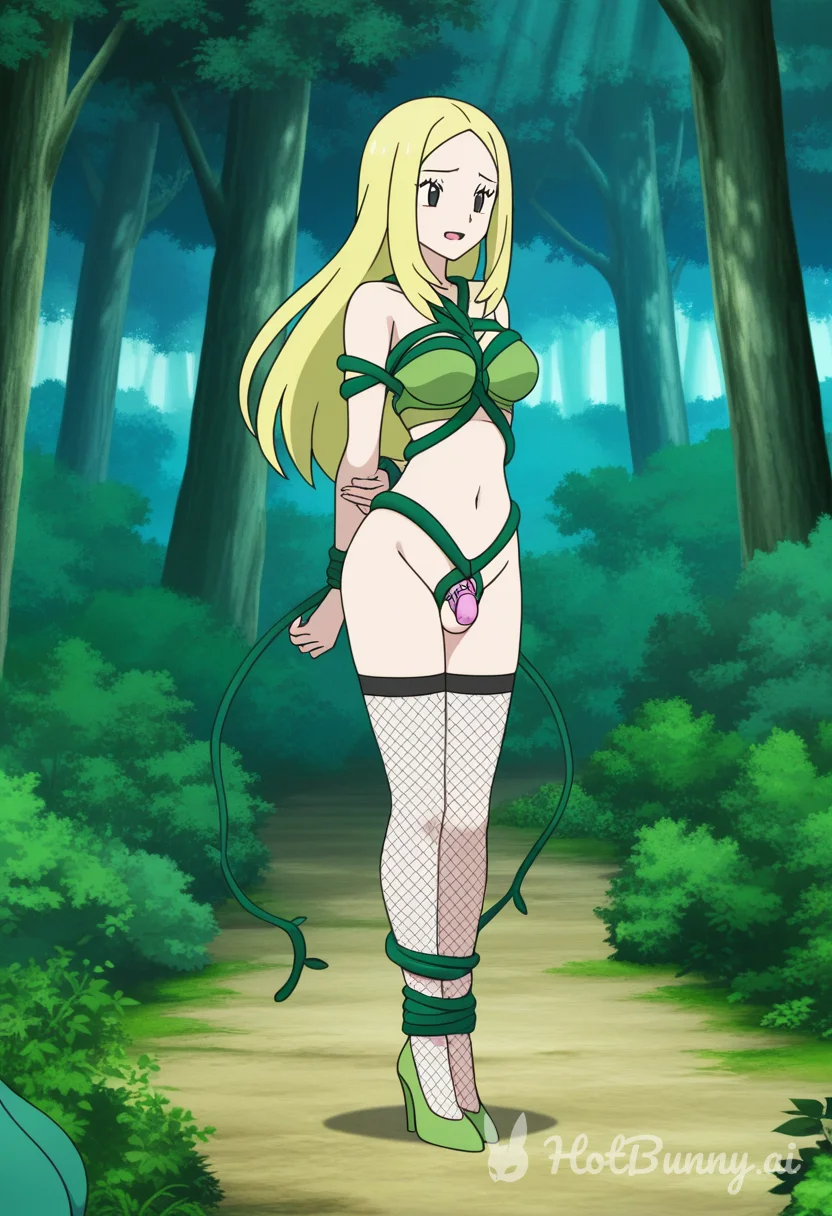 Public Blonde Lingerie Ai Hentai