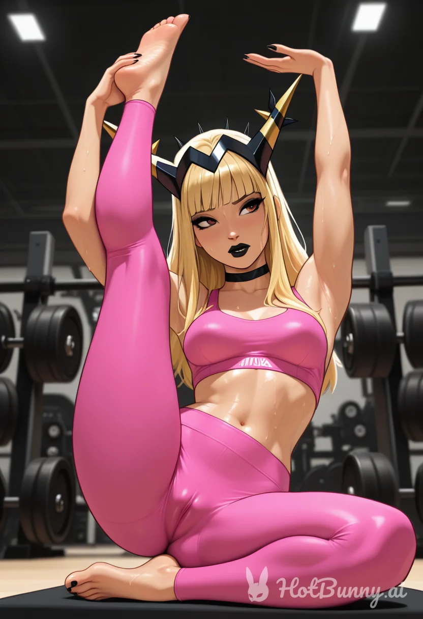 Muscle Girl Blonde Ai Hentai