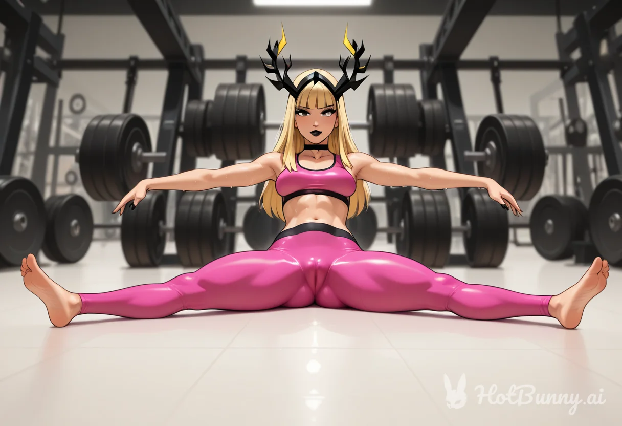 Muscle Girl Blonde Ai Hentai