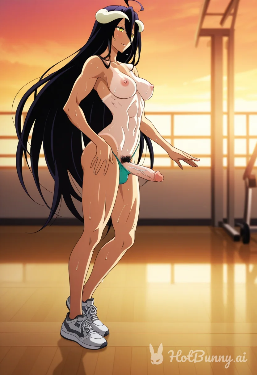 Albedo from Overlord Futanari Ai Hentai