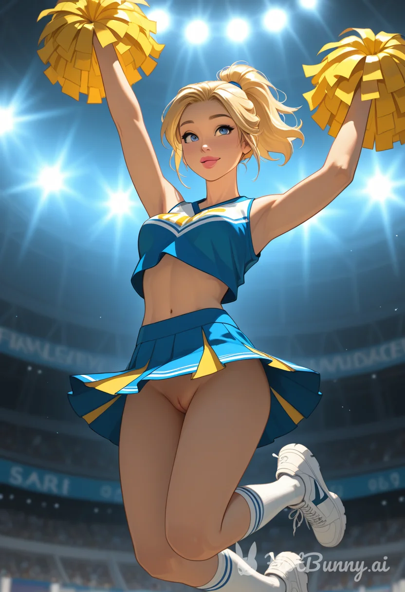 Blonde Cheerleader Ai Hentai