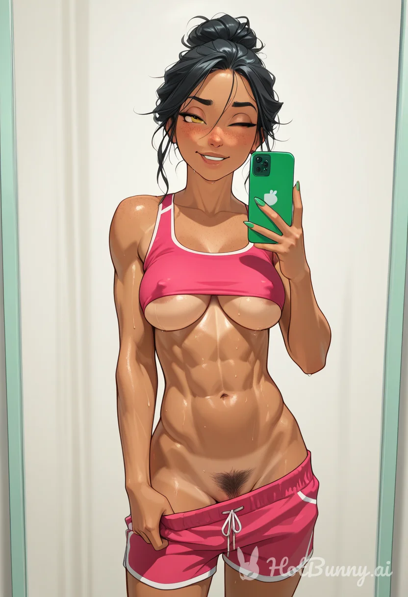 Ebony Muscle Girl Ai Hentai