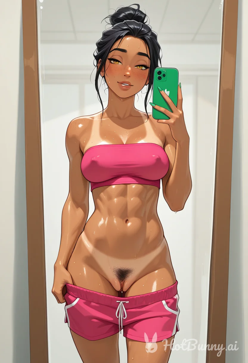 Ebony Muscle Girl Ai Hentai