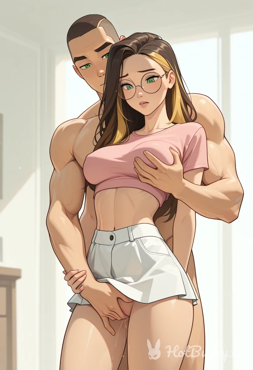 Chikan Muscle Girl Blonde Ai Hentai
