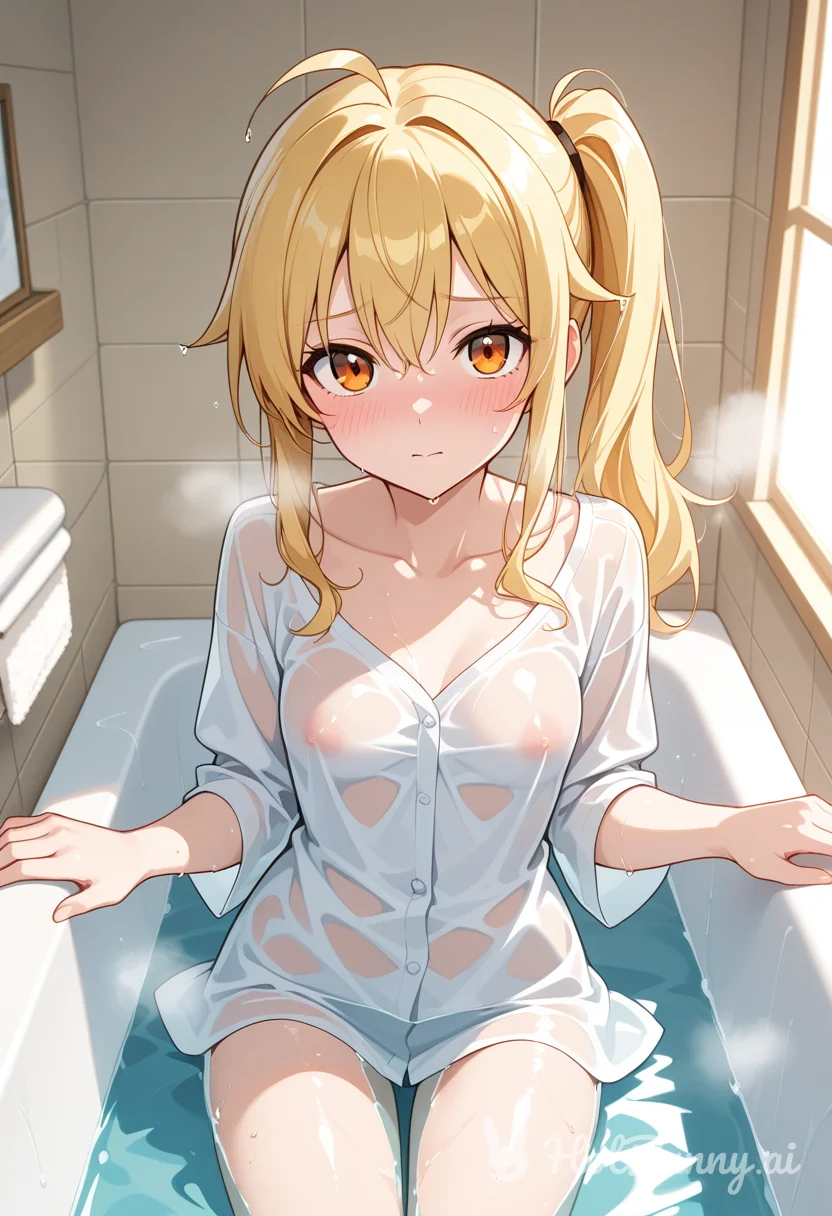 Bath Blonde Ai Hentai
