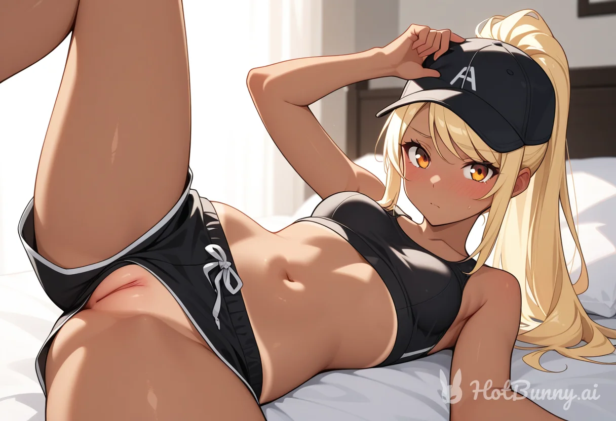 Ebony Vtuber Blonde Ai Hentai