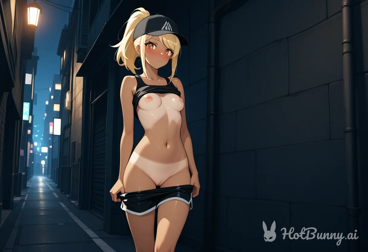 Public Ebony Blonde Ai Hentai