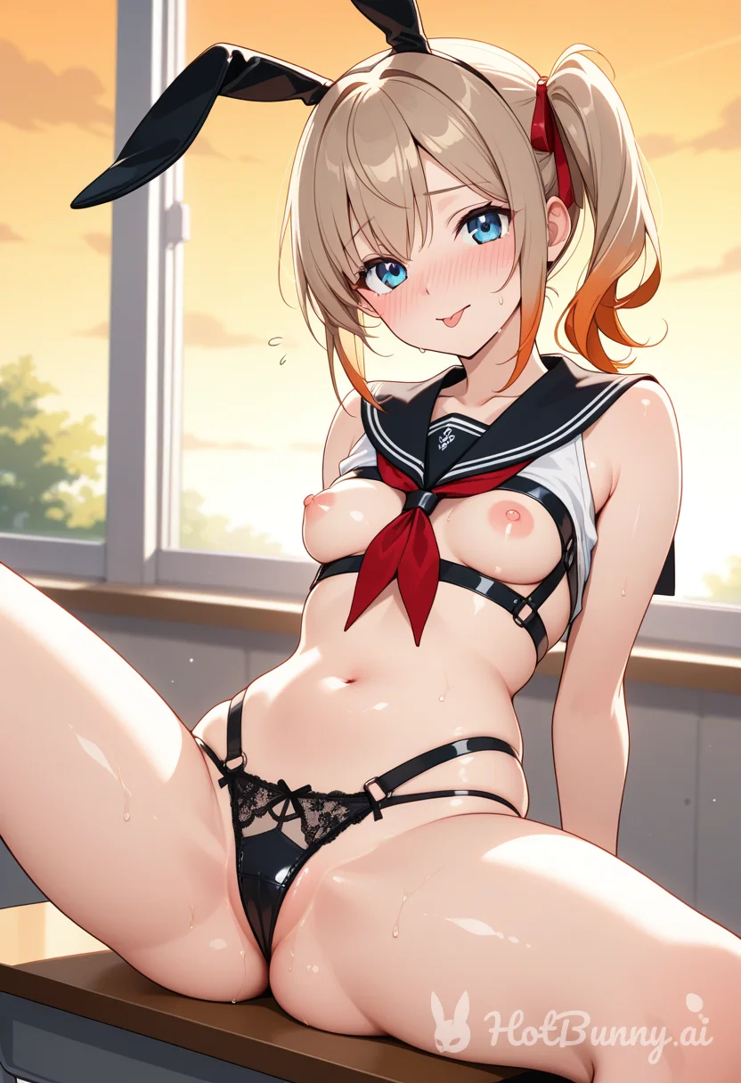 Schoolgirl Blonde Ai Hentai