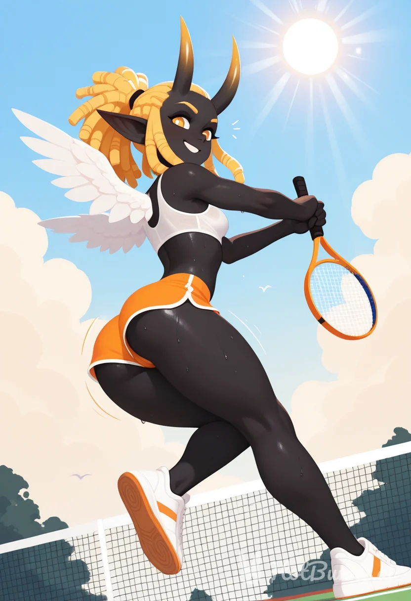 Succubus Ebony Blonde Ai Hentai