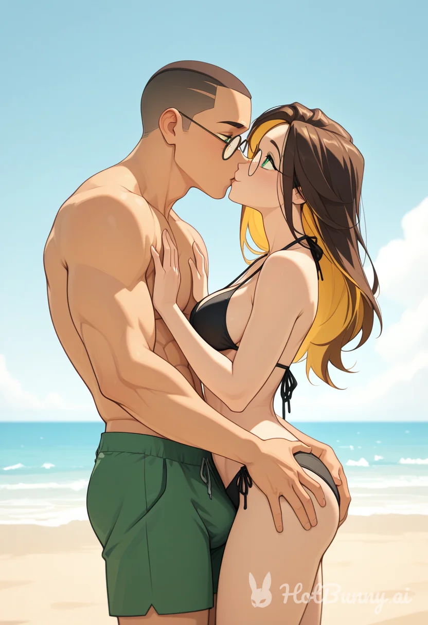 Chikan Swimsuit Blonde Ai Hentai