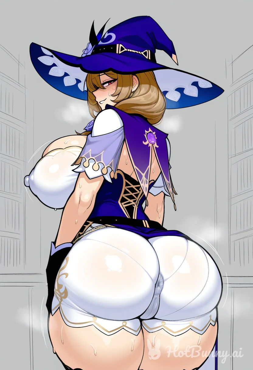 Lisa from Genshin Witch Ai Hentai