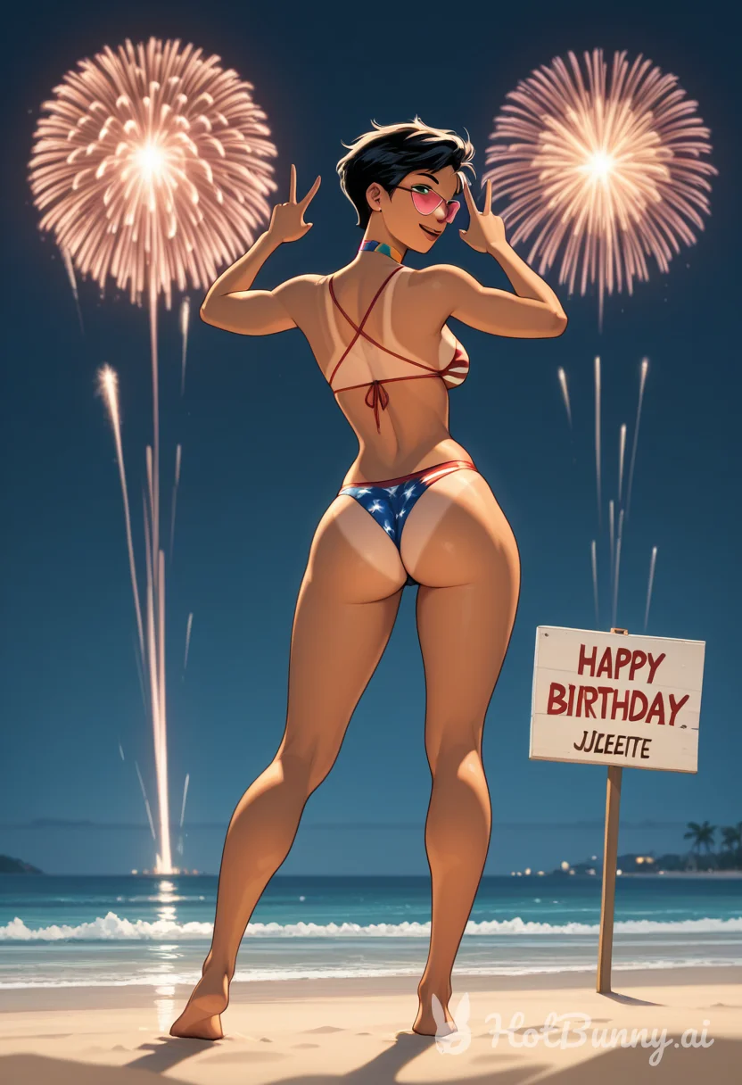 Ebony Swimsuit Big Ass Ai Hentai