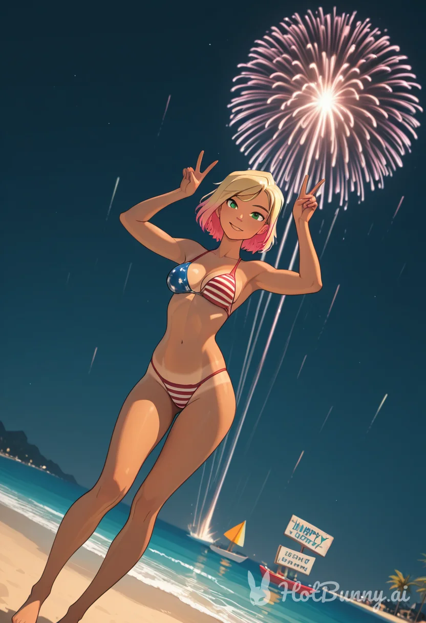 Swimsuit Blonde Ai Hentai