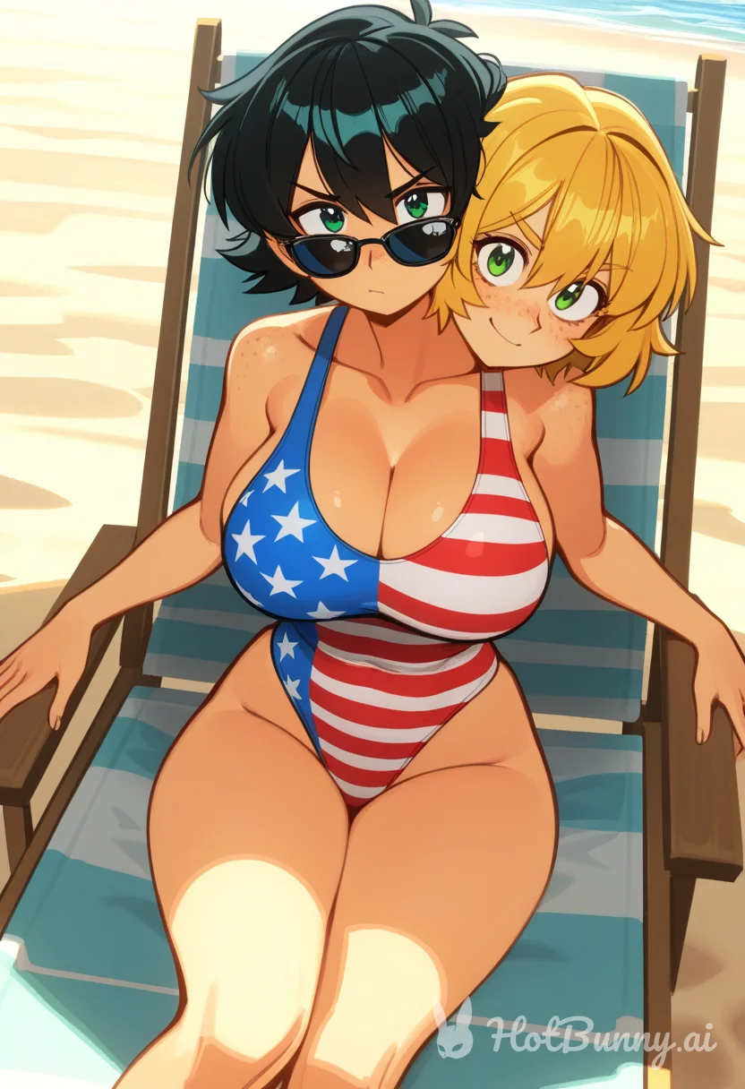 Gender Swap Swimsuit Blonde Ai Hentai