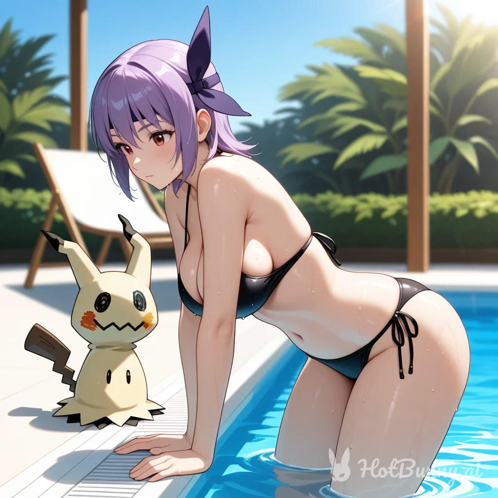 enjoying the cool water...