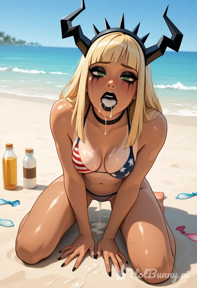 Creampie Ebony Swimsuit Ai Hentai