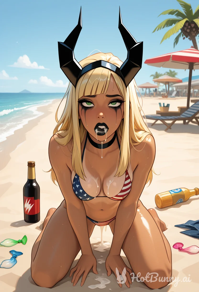 Creampie Ebony Swimsuit Ai Hentai