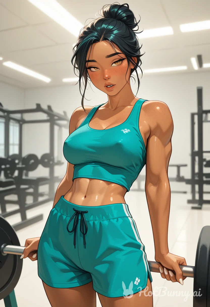 Ebony Muscle Girl Ai Hentai