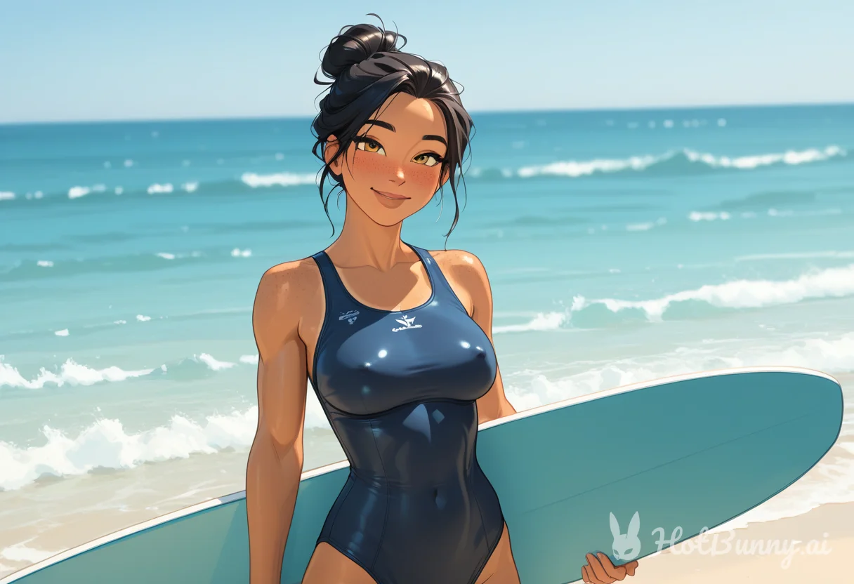 Ebony Swimsuit Ai Hentai