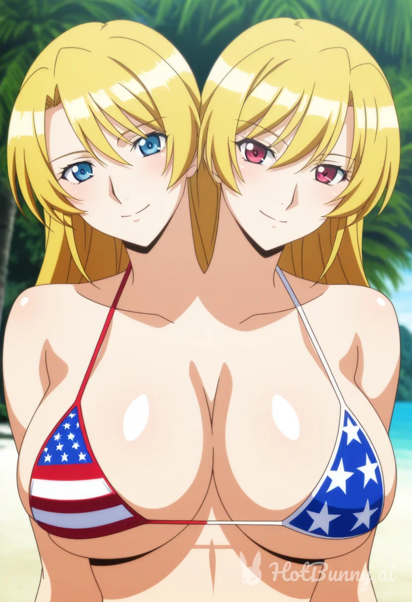 Swimsuit Huge Tits Blonde Ai Hentai