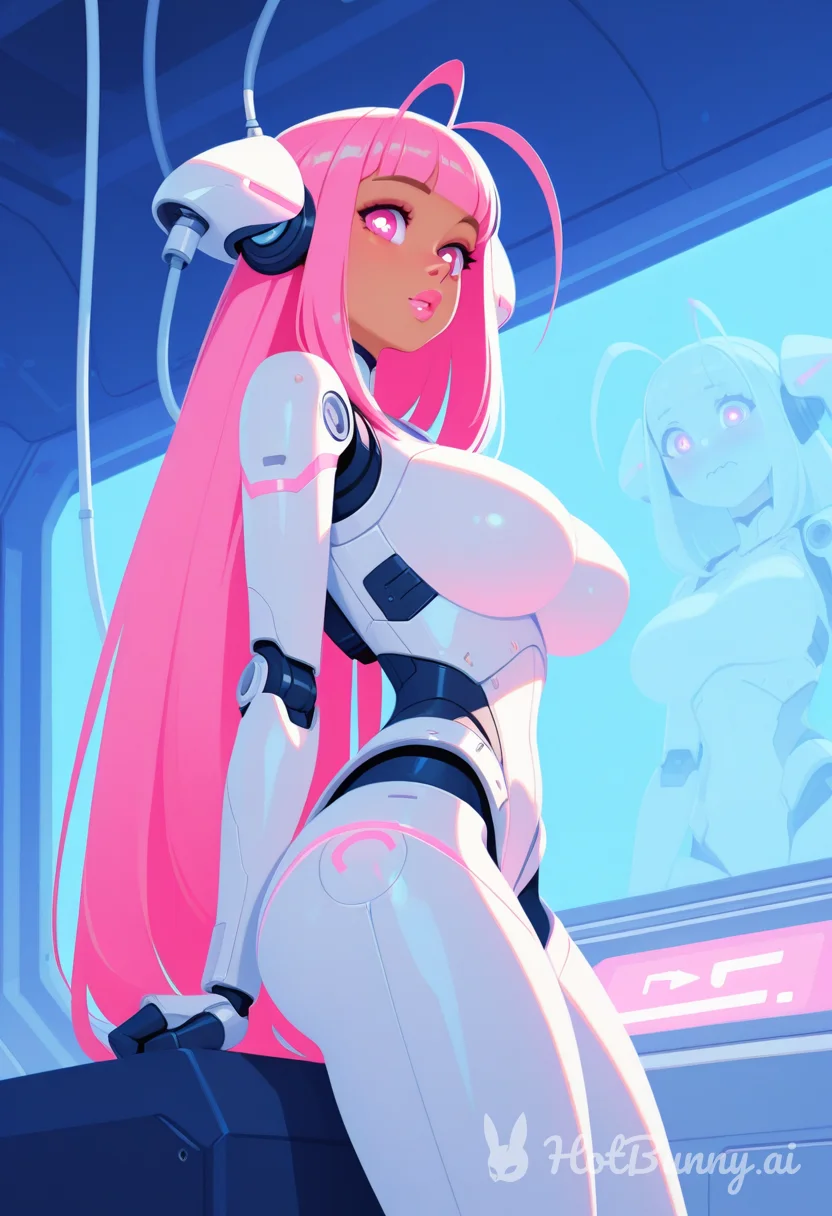 Robot Ebony Pink Lips Ai Hentai