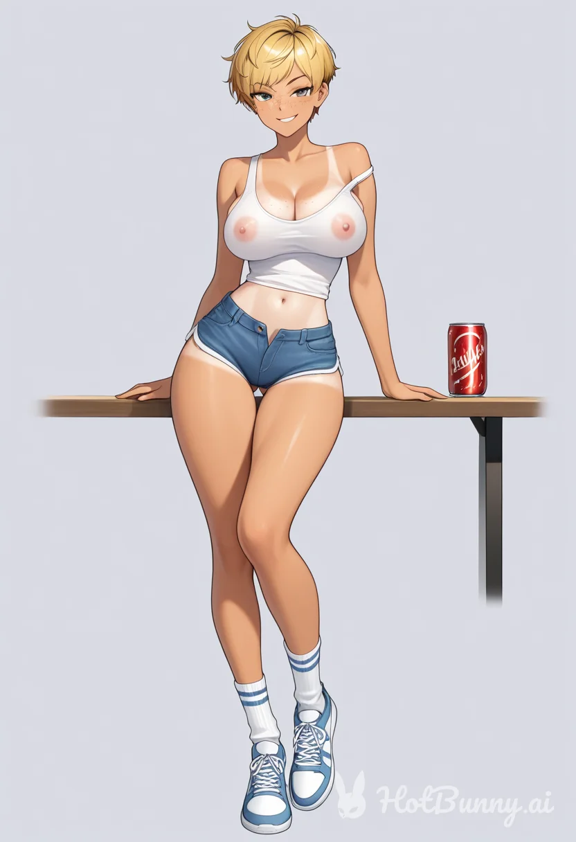 Ebony Blonde Tomboy Ai Hentai