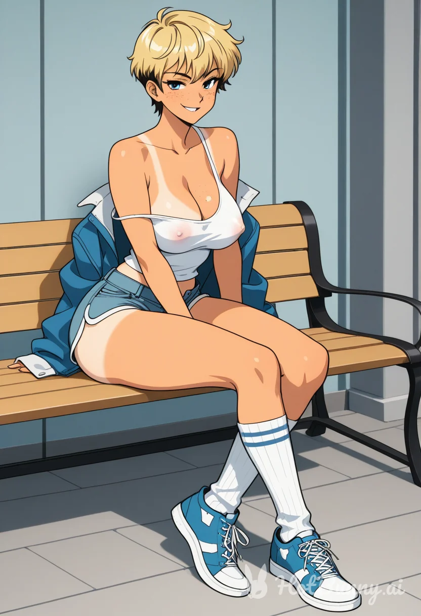 Ebony Blonde Tomboy Ai Hentai