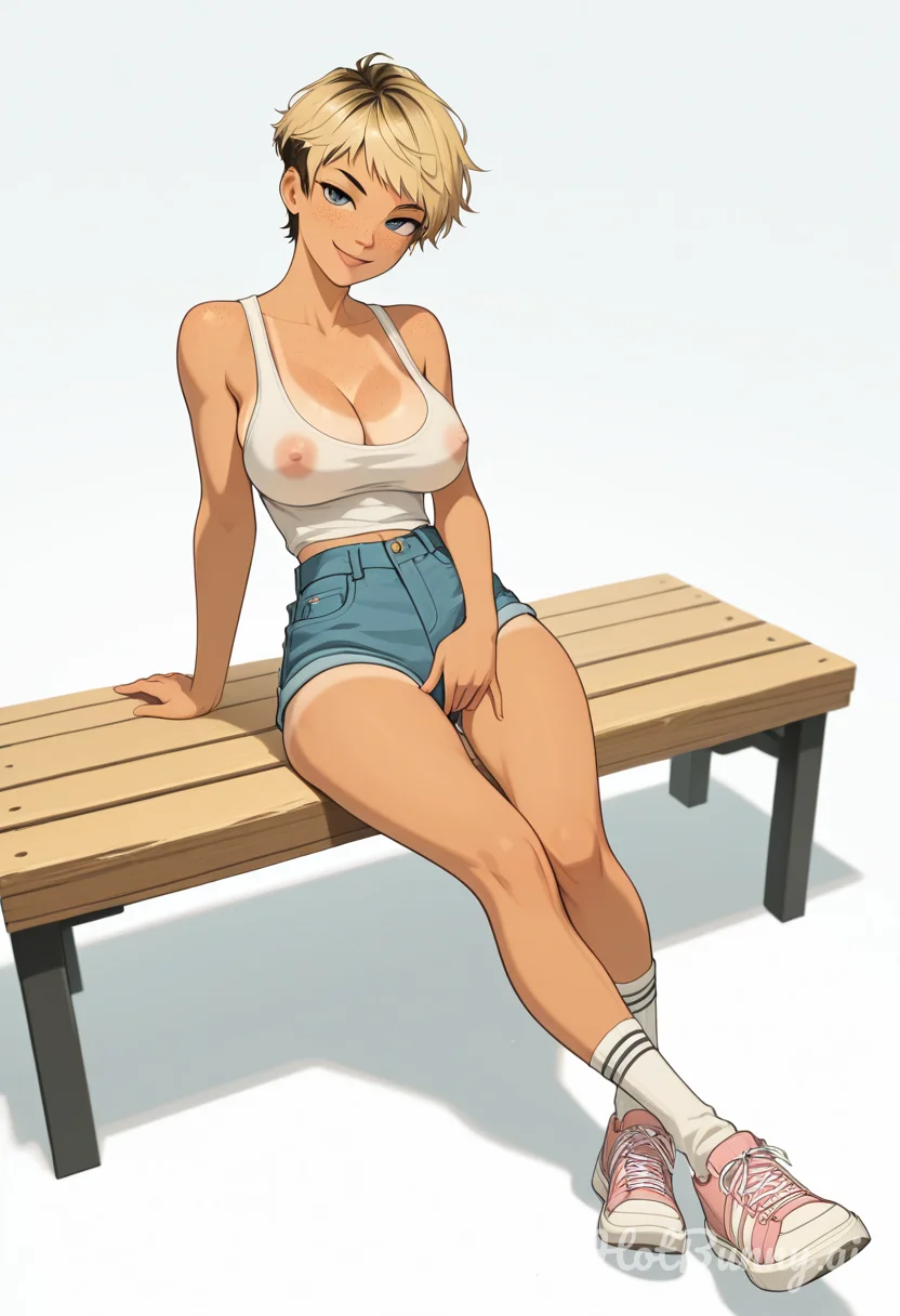 Ebony Blonde Tomboy Ai Hentai