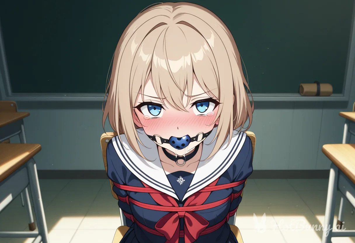 Bondage Schoolgirl Blonde Ai Hentai