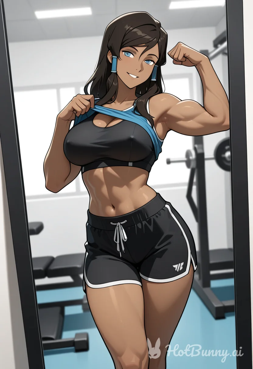 Ebony Muscle Girl Ai Hentai
