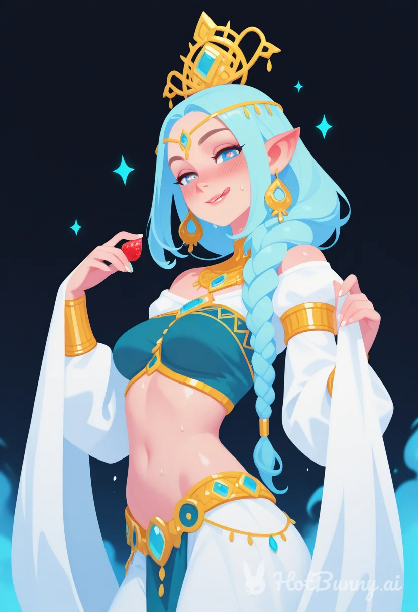 Elf Licking Lips Ai Hentai