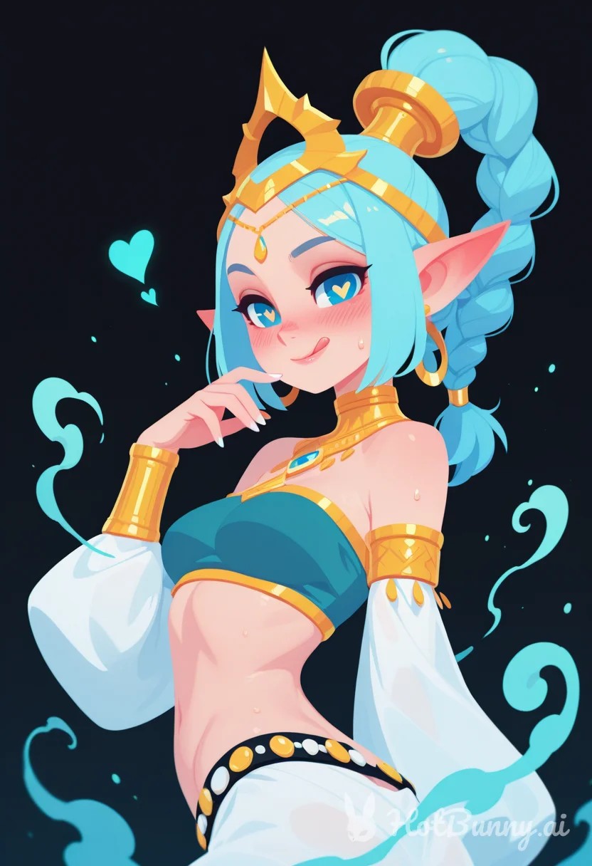 Elf Licking Lips Ai Hentai