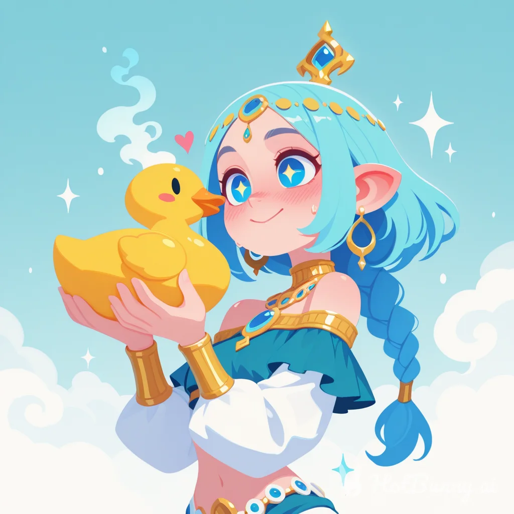She loves her ducky