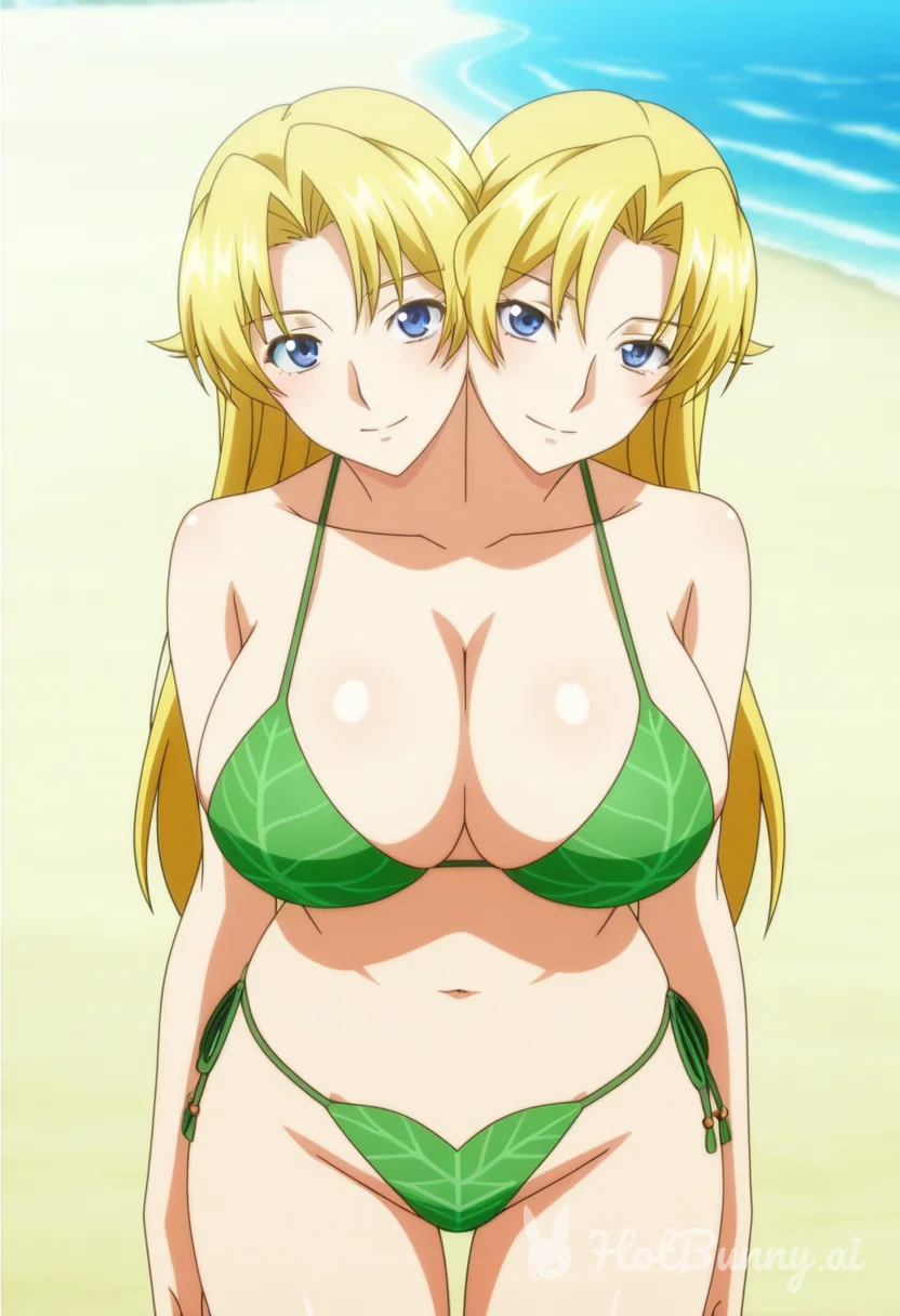 Swimsuit Huge Tits Blonde Ai Hentai