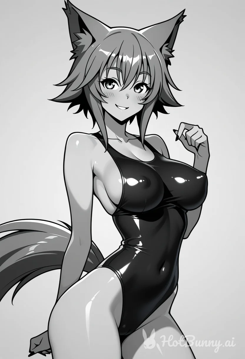 Wolf Girl Swimsuit Ai Hentai
