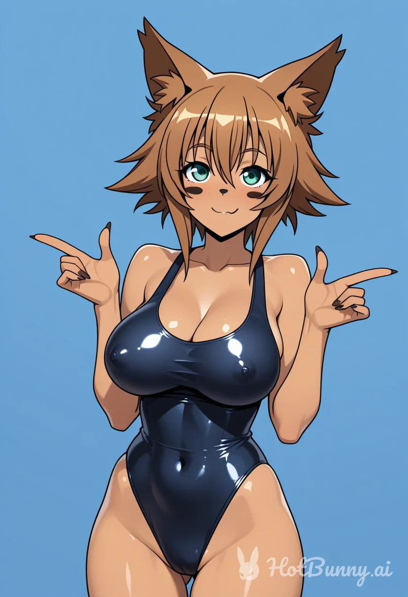 Furry Ebony Swimsuit Ai Hentai