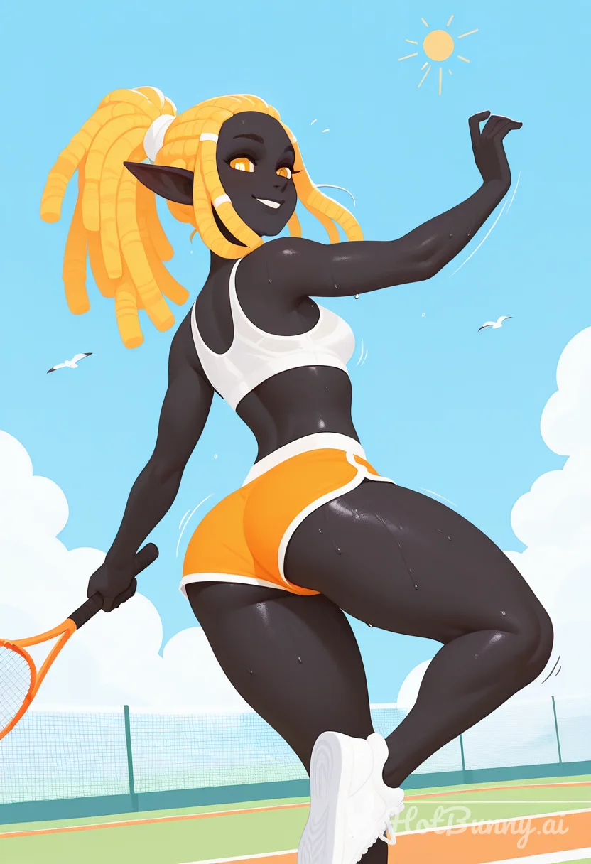Elf Black Blonde Ai Hentai