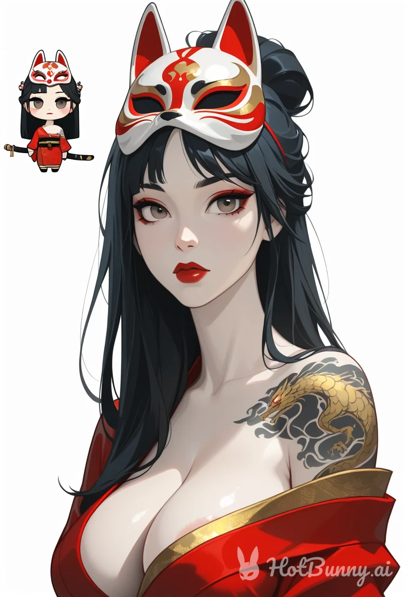 Lady Kitsune and Chibi