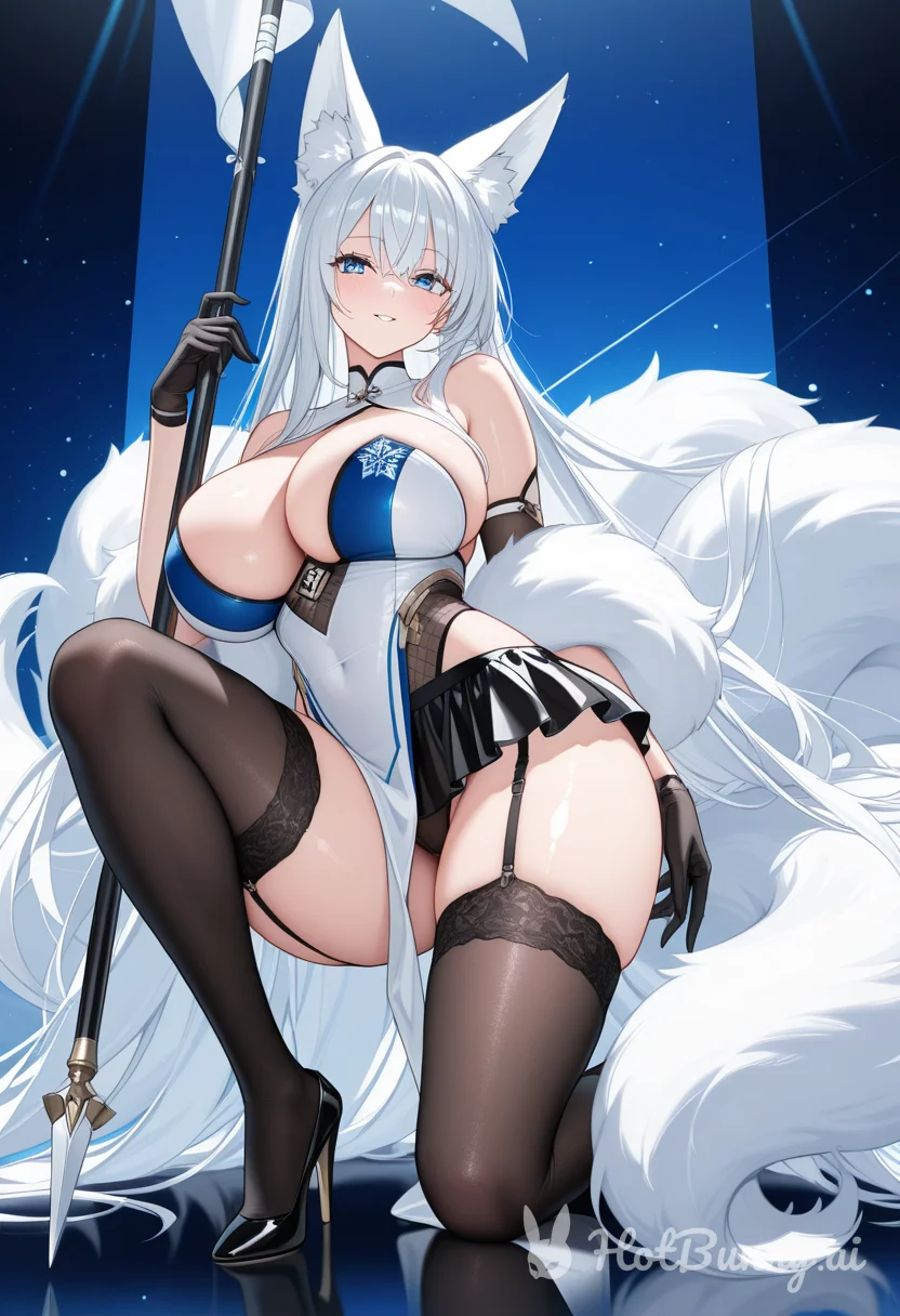 Shinano from Azur Lane Fox Girl Ai Hentai