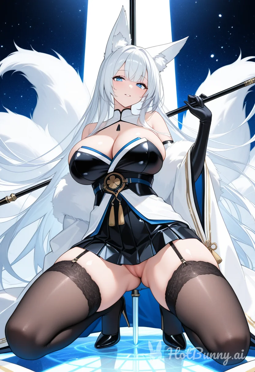 Shinano from Azur Lane Fox Girl Ai Hentai