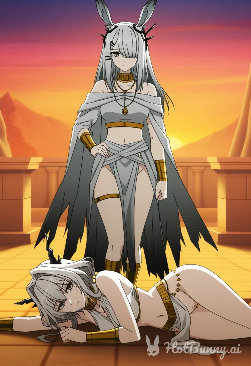 Frostnova from Arknights Bunny Girl Ai Hentai