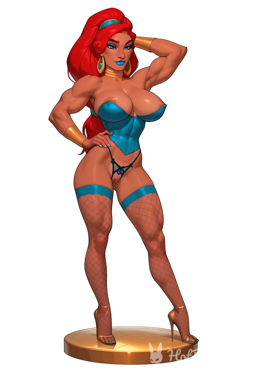 Lingerie Ebony Muscle Girl Ai Hentai
