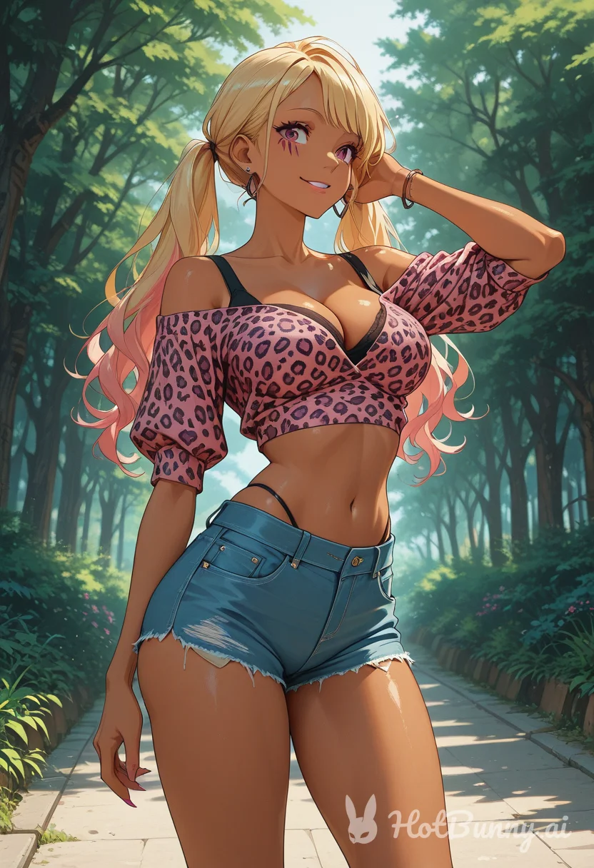 Lingerie Ebony Blonde Ai Hentai