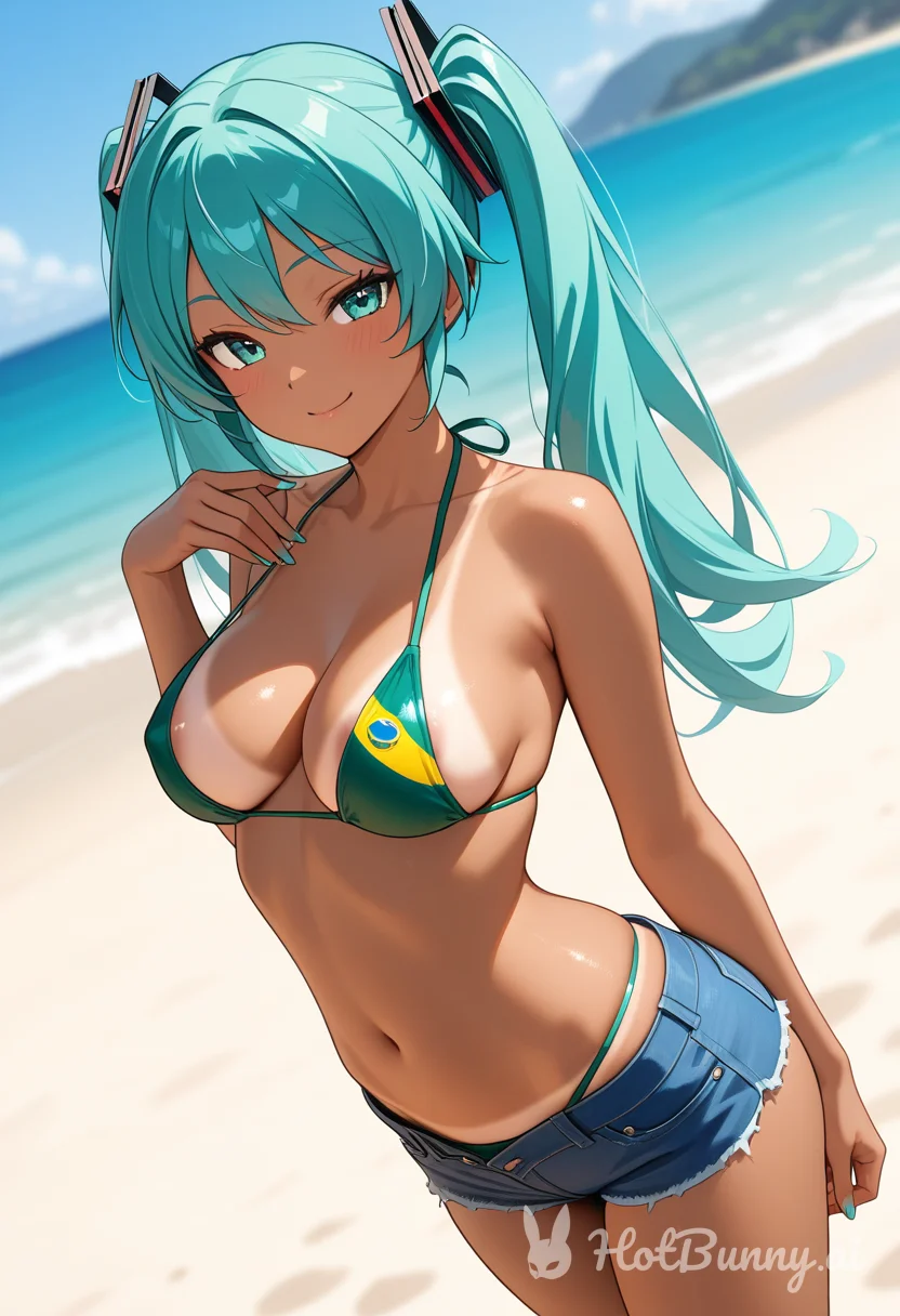 Ebony Swimsuit Ai Hentai