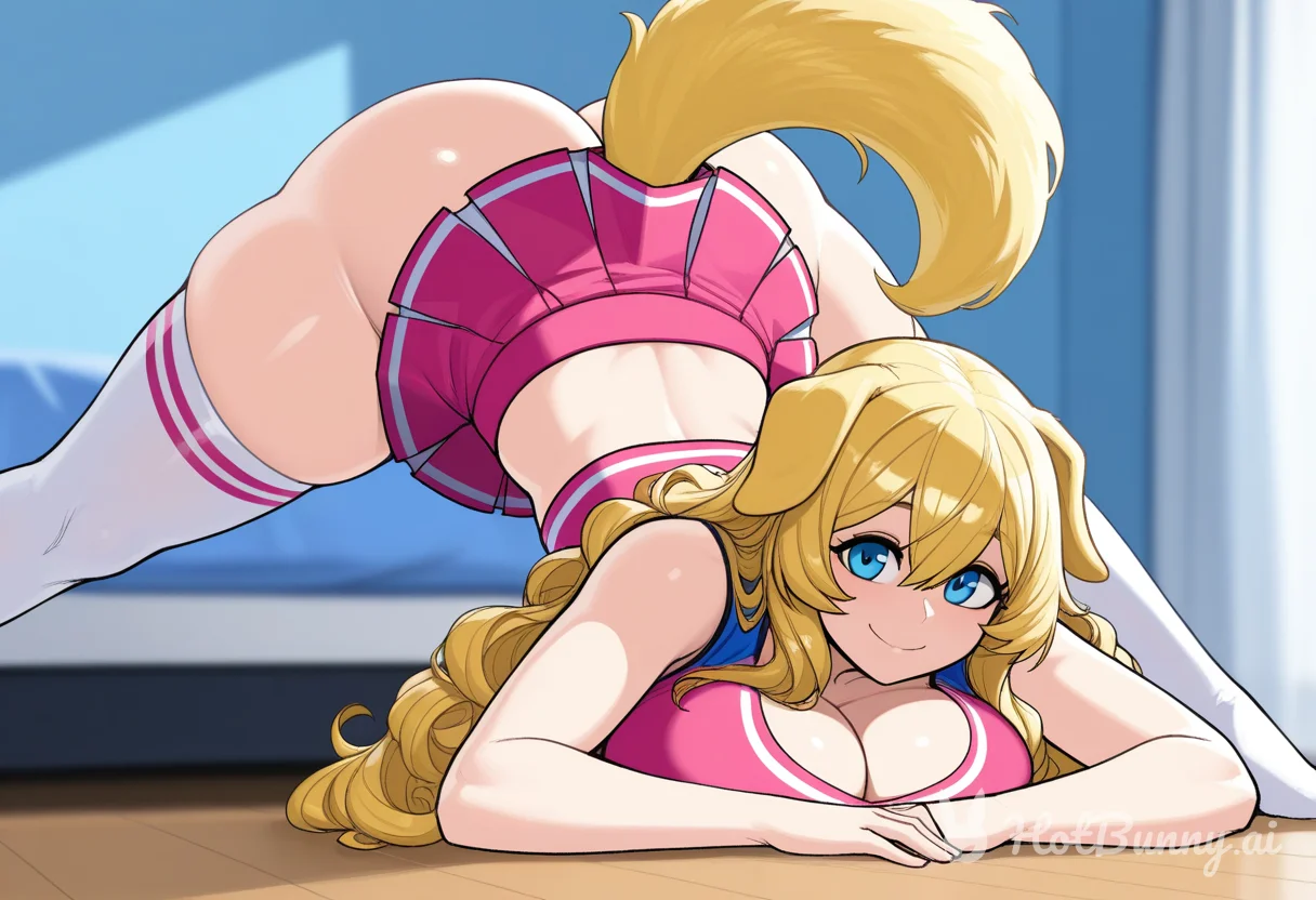 Dog Girl Blonde Cheerleader Ai Hentai