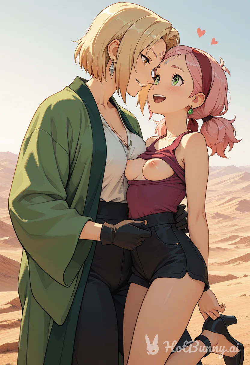 Sakura and Tsunade
