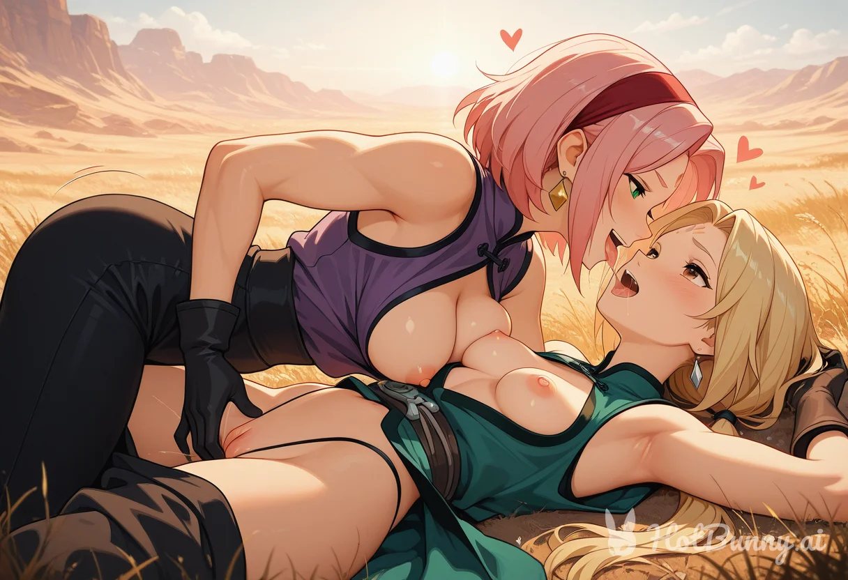 Sakura and Tsunade