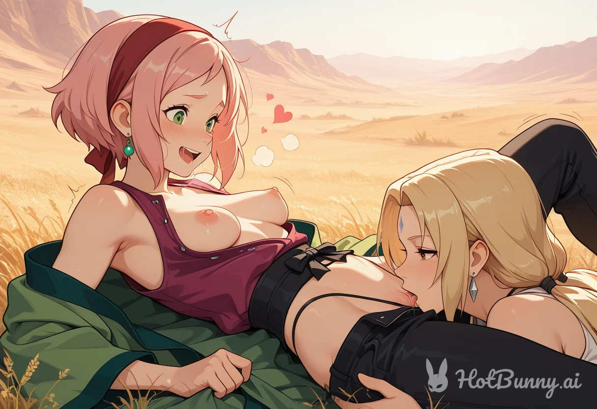 Sakura and Tsunade