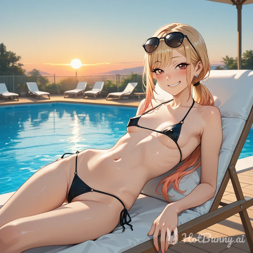 Swimsuit Blonde Ai Hentai